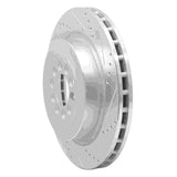 Dynamic Friction 2003-2005 Jaguar Super V8 Front Right Drilled & Slotted Silver Brake Rotor by Dynamic Friction Company 631-20014R