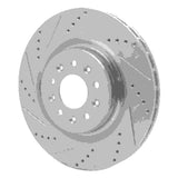 R1 Concepts 2000-2006 Jaguar XKR Front Left Drilled & Slotted Silver Brake Rotor by R1 Concepts 631-20016L