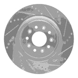 R1 Concepts 2000-2006 Jaguar XJR Front Right Drilled & Slotted Silver Brake Rotor by R1 Concepts 631-20016R