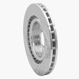 R1 Concepts 2000-2006 Jaguar XJR Front Right Drilled & Slotted Silver Brake Rotor by R1 Concepts 631-20016R