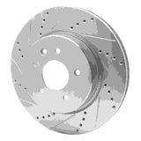 R1 Concepts 2000-2006 Jaguar XJR Rear Left Drilled & Slotted Silver Brake Rotor by R1 Concepts 631-20017L