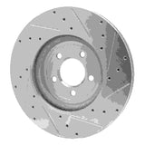 Dynamic Friction 2006-2010 Jaguar XK Front Left Drilled & Slotted Silver Brake Rotor by Dynamic Friction Company 631-20019L
