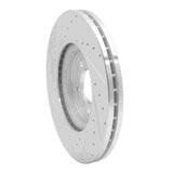 Dynamic Friction 2006-2010 Jaguar XK Front Right Drilled & Slotted Silver Brake Rotor by Dynamic Friction Company 631-20019R