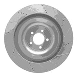 Dynamic Friction 2008-2009 Jaguar XKR Right Front Drilled & Slotted Silver Brake Rotor by Dynamic Friction Company 631-20021D
