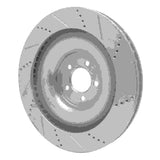 Dynamic Friction 2008-2009 Jaguar XKR Right Front Drilled & Slotted Silver Brake Rotor by Dynamic Friction Company 631-20021D
