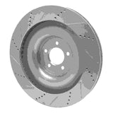 Dynamic Friction 2008-2009 Jaguar XKR Left Front Drilled & Slotted Silver Brake Rotor by Dynamic Friction Company 631-20022D