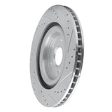 Dynamic Friction 2008-2009 Jaguar XKR Right Rear Drilled & Slotted Silver Brake Rotor by Dynamic Friction Company 631-20023D