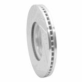 Dynamic Friction 2006-2008 Jaguar S-Type Front Right Drilled & Slotted Silver Brake Rotor by Dynamic Friction Company 631-20025R