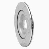 Dynamic Friction 2014-2021 Jaguar F-Type Rear Right Drilled & Slotted Silver Brake Rotor by Dynamic Friction Company 631-20028R