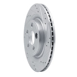 Dynamic Friction 2006-2008 Jaguar S-Type Rear Right Drilled & Slotted Silver Brake Rotor by Dynamic Friction Company 631-20029R