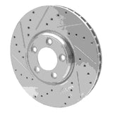 Dynamic Friction 2003-2005 Jaguar S-Type Front Left Drilled & Slotted Silver Brake Rotor by Dynamic Friction Company 631-20030L