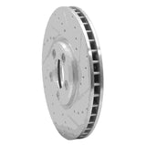 Dynamic Friction 2003-2005 Jaguar Vanden Plas Front Right Drilled & Slotted Silver Brake Rotor by Dynamic Friction Company 631-20030R