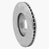 Dynamic Friction 2003-2005 Jaguar Vanden Plas Front Right Drilled & Slotted Silver Brake Rotor by Dynamic Friction Company 631-20030R