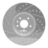 Dynamic Friction 2017-2020 Jaguar XE Front Right Drilled & Slotted Silver Brake Rotor by Dynamic Friction Company 631-20031R
