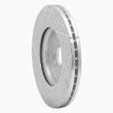 Dynamic Friction 2017-2020 Jaguar XE Front Right Drilled & Slotted Silver Brake Rotor by Dynamic Friction Company 631-20031R
