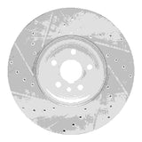 Dynamic Friction 2017-2020 Jaguar F-Pace Front Right Drilled & Slotted Silver Brake Rotor by Dynamic Friction Company 631-20033R