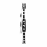 Dynamic Friction 2017-2020 Jaguar F-Pace Front Right Drilled & Slotted Silver Brake Rotor by Dynamic Friction Company 631-20033R