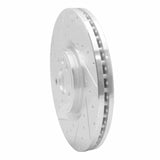 Dynamic Friction 2018-2020 Jaguar E-Pace Front Left Drilled & Slotted Silver Brake Rotor by Dynamic Friction Company 631-20039L