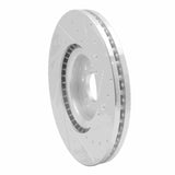 Dynamic Friction 2018-2020 Jaguar E-Pace Front Left Drilled & Slotted Silver Brake Rotor by Dynamic Friction Company 631-20039L