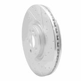 Dynamic Friction 2018-2020 Jaguar E-Pace Front Right Drilled & Slotted Silver Brake Rotor by Dynamic Friction Company 631-20039R
