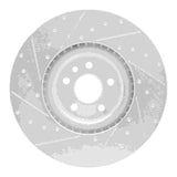 Dynamic Friction 2018-2020 Jaguar E-Pace Front Right Drilled & Slotted Silver Brake Rotor by Dynamic Friction Company 631-20039R