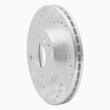 R1 Concepts 1994-2002 Ford Aspire Front Left Drilled & Slotted Silver Brake Rotor by R1 Concepts 631-21000L