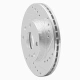 R1 Concepts 1994-2002 Ford Aspire Front Right Drilled & Slotted Silver Brake Rotor by R1 Concepts 631-21000R