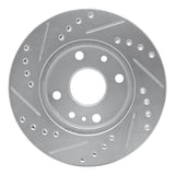 R1 Concepts 1994-2002 Ford Aspire Front Right Drilled & Slotted Silver Brake Rotor by R1 Concepts 631-21000R