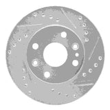 R1 Concepts 1994-2002 Ford Aspire Front Right Drilled & Slotted Silver Brake Rotor by R1 Concepts 631-21000R