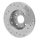 R1 Concepts 1994-2000 Kia Sephia Front Left Drilled & Slotted Silver Brake Rotor by R1 Concepts 631-21001L