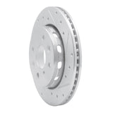 R1 Concepts 1994-2000 Kia Spectra Front Right Drilled & Slotted Silver Brake Rotor by R1 Concepts 631-21001R