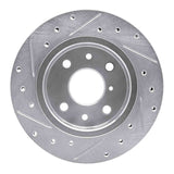 R1 Concepts 1994-2000 Kia Spectra Front Right Drilled & Slotted Silver Brake Rotor by R1 Concepts 631-21001R