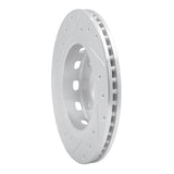 R1 Concepts 1994-2000 Kia Spectra Front Right Drilled & Slotted Silver Brake Rotor by R1 Concepts 631-21001R