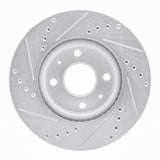 R1 Concepts 1995-1997 Kia Sephia Rear Right Drilled & Slotted Silver Brake Rotor by R1 Concepts 631-21002R