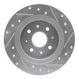 R1 Concepts 1998-2003 Kia Spectra Rear Left Drilled & Slotted Silver Brake Rotor by R1 Concepts 631-21003L