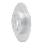R1 Concepts 1998-2003 Kia Spectra Rear Right Drilled & Slotted Silver Brake Rotor by R1 Concepts 631-21003R