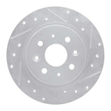 R1 Concepts 1998-2003 Kia Spectra Rear Right Drilled & Slotted Silver Brake Rotor by R1 Concepts 631-21003R