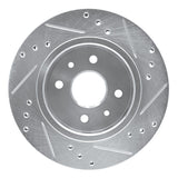 R1 Concepts 2001-2003 Kia Spectra Front Left Drilled & Slotted Silver Brake Rotor by R1 Concepts 631-21004L