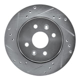 R1 Concepts 2001-2003 Kia Spectra Front Left Drilled & Slotted Silver Brake Rotor by R1 Concepts 631-21004L