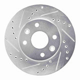 R1 Concepts 1994-2000 Kia Spectra Front Left Drilled & Slotted Silver Brake Rotor by R1 Concepts 631-21005L