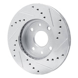 R1 Concepts 1994-2000 Kia Spectra Front Left Drilled & Slotted Silver Brake Rotor by R1 Concepts 631-21005L