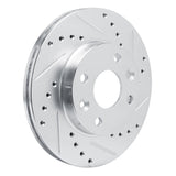 R1 Concepts 1994-2000 Kia Sephia Front Right Drilled & Slotted Silver Brake Rotor by R1 Concepts 631-21005R