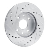 R1 Concepts 1994-2000 Kia Sephia Front Right Drilled & Slotted Silver Brake Rotor by R1 Concepts 631-21005R