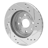 Dynamic Friction 2003-2005 Kia Rio Front Left Drilled & Slotted Silver Brake Rotor by Dynamic Friction Company 631-21006L