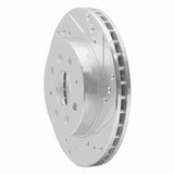 Dynamic Friction 2003-2005 Kia Rio Front Right Drilled & Slotted Silver Brake Rotor by Dynamic Friction Company 631-21006R