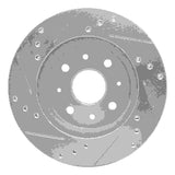 Dynamic Friction 2003-2005 Kia Rio Front Right Drilled & Slotted Silver Brake Rotor by Dynamic Friction Company 631-21006R
