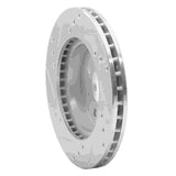Dynamic Friction 2003-2005 Kia Rio Front Right Drilled & Slotted Silver Brake Rotor by Dynamic Friction Company 631-21006R