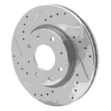 Dynamic Friction 2004-2009 Kia Spectra5 Front Left Drilled & Slotted Silver Brake Rotor by Dynamic Friction Company 631-21007L