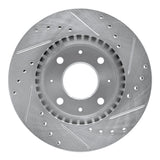 Dynamic Friction 2004-2009 Kia Spectra5 Front Left Drilled & Slotted Silver Brake Rotor by Dynamic Friction Company 631-21007L