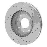 Dynamic Friction 2004-2009 Kia Spectra5 Front Left Drilled & Slotted Silver Brake Rotor by Dynamic Friction Company 631-21007L